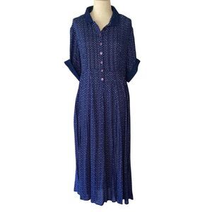 Vintage April Cornell Cottagecore Polka Dot Maxi Dress Women’s 3X 4X